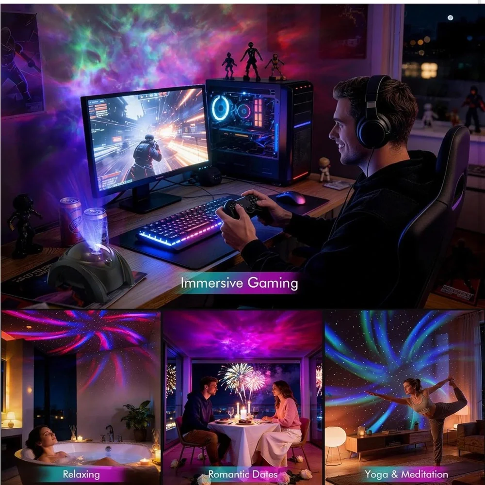 Dual lens galaxy projector